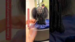 Barrel Twist at the end of braids #hairstyle #braids #haircare #hair #viralvideo #shorts #trend