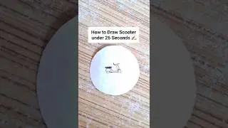 How to draw Scooter under 26 sec ✍️🏻  #shorts #drawing #shortsfeed #youtubeshorts #shortvideo