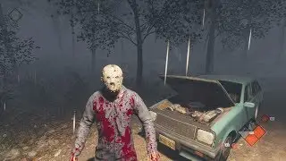 Friday the 13th game ROY BURNS (part 5 jason) gameplay FIRE AXE CRYSTAL LAKE MAP  8/8 KILLS  (PS4)