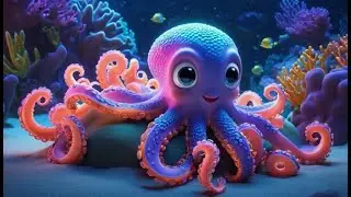 Blue Ringed Octopuses Go Flash Flash Flash | English Nursery Rhyme | Kids Songs | Baby