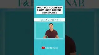 Protect yourself from lost accent stones! #gemstones #jewelry