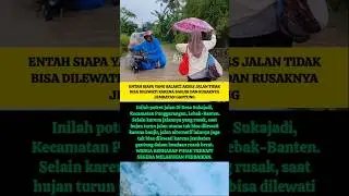 Viral‼️ Jalan Banjir Dan Jembatan Gantung Putus #trending #beritaterkini #viralvideo