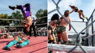 Junction City Wrestling - S7E8 - Fuerza v. Salsa 2/3 Falls | Tag Team Steel Cage feat. Alexia Nicole