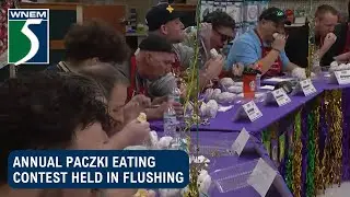 Annual Paczki Eating Contest held in Flushing