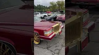 Kandy red caddy on Forgiatos #florida #forgiatos #bigrims #cadillac #kandypaint #famuhomecoming