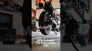 UNLEASH THE ROAR! AEW TE 201 Chrome Finish Exhaust Sound Test on Royal Enfield Interceptor 650!