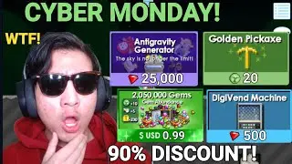 WTF! 90% DISCOUNT IN CYBER MONDAY! (GT BROKEN!) - Growtopia