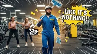 ELITE Powerlifter ANATOLY Uses 32kg Rag in Gym | Pretends to be a CLEANER #33