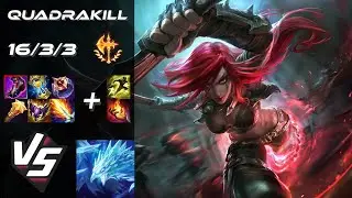 MID Katarina vs Anivia [QUADRAKILL] - NA Grandmaster Patch 25.24