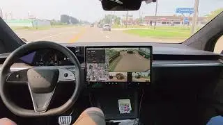 Smooth Tesla FSD 13.2.9 Drive Home 🛣️ HW4 | Waypoint Hack Around Dequindre Construction!