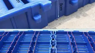 Thickened full double reinforced plastic dung leaking board pig farm slat floor video