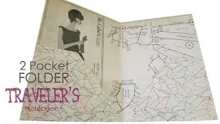 DIY Easy B6 laminated 2 pocket folder - Traveler's Notebook Insert - Planner