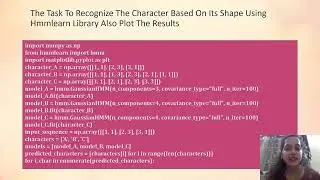 Hmmlearn library machine learning