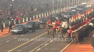 Sneak preview of Republic Day 2016: French President Francois Hollande arrives
