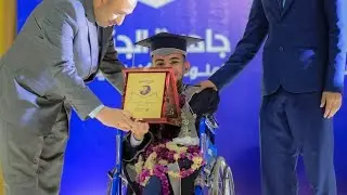 تكريم (صاحب العزيمة) الذي قهر الإعاقة وصار مهندساً / قصة ملهمة
