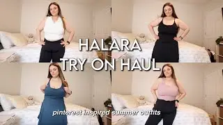 *plus size* summer activewear try on haul: halara wannabe exercise dresses, tops, leggings