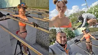 Сварили каркас под крышу - балкон