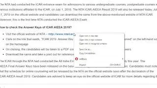 ICAR AIEEA Result 2019: National Testing Agency releases Final Answer Key, check how to ...