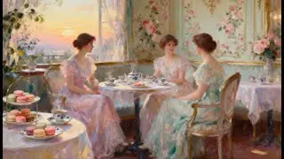 Princess Playlist 🎶 An Elegant Tea Hour in a Floral Palace Room | Old World Ambience 👑