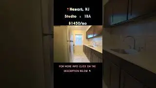 STUDIO APARTMENT FOR RENT 📍Newark, NJ | $1450/mo