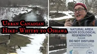 Canadian Urban Winter Hike - Whitby to Oshawa