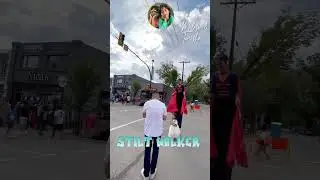 Kids Left in Wonder Meeting Stilt Walker  #like #fun #festival #circus #stilt #street fair #children