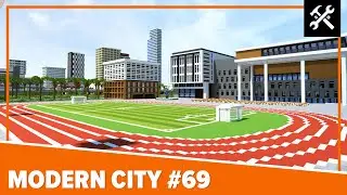 Modern City #69: High School - Minecraft Timelapse