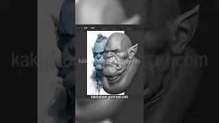 Orc Bust Sculpting in ZBrush