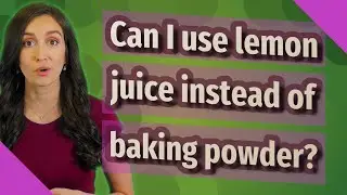 Can I use lemon juice instead of baking powder?