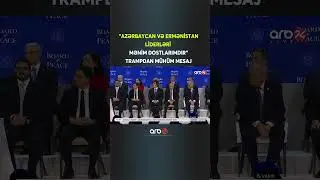Tramp: Azərbaycan və Ermənistan liderləri mənim dostlarımdır
