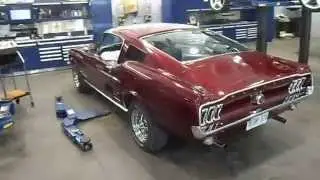 1967 red mustang fastback
