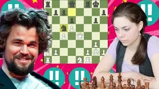 Decent Magnus Carlsen vs Dina Belenkaya 30