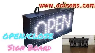 Adisans Open/Close LED Display Board | Smart LED Sign for Shops, Restaurants & Offices Made in India