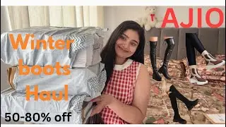 AJIO Winter Boots Haul😇|| AJIO Winter Boots||
