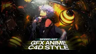 Speed Art | Gfx Anime C4D Style | Photoshop Touch Android #1