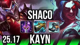 SHACO vs KAYN (JGL) | 41k DMG, Legendary, 700+ games | EUW Challenger | 25.17