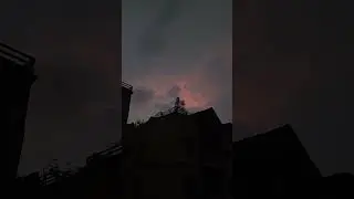 #evening #sky #afterrain #beauty #shades #weather #heavyrain #orange #blue #grey