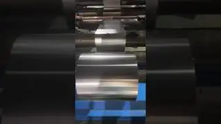 Aluminum foil roll production process