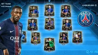 PSG SQUAD BUILDER FC MOBILE 🔥💗 | Psg fc mobile gameplay #fcmobile #fc25 