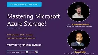 #azINDIA - Overview of Microsoft Azure Storage for beginners - Dear Azure #FreeWebinar