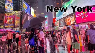 [4k] New York City Virtual Walk 🗽 Times Square, Manhattan W 42nd St 🚕NYC Summer Walking Tour 2023