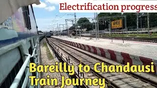 Bareilly to Chandausi  train journey by Bareilly - Chandausi - Moradabad passenger | The Rail Vlogs