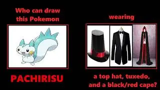 2026 Request To Draw Pok&eacute;mon Pachirisu Wearing Top Hat Tuxedo And Black/Red Cape #pachirisu