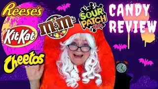 Halloween Candy Reeses Kit Kat M&Ms Sour Patch Cheetos Granny McDonalds Candy Review