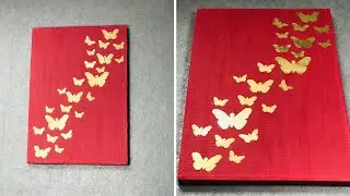 DIY-Butterfly Wall Frame | Easy Wall Hanging Frame | Paper Craft | Wall Decor Ideas ||