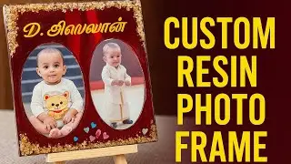 Customized resin photo frame/ making and packing orders #resin #packing @RRRESINART
