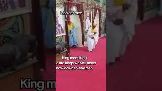 Igbo man refuses to bow down to the king, see what happens.