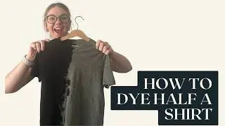 Half & Half Reverse Tie Dye Shirt | Easy Rit Color Remover Tutorial