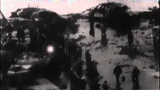 Fighting fire and evacuating wounded aboard USS Enterprise (CVAN- 65) due to Zuni...HD Stock Footage