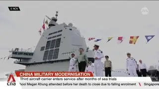 China's 3rd aircraft carrier enters service after months of sea trials